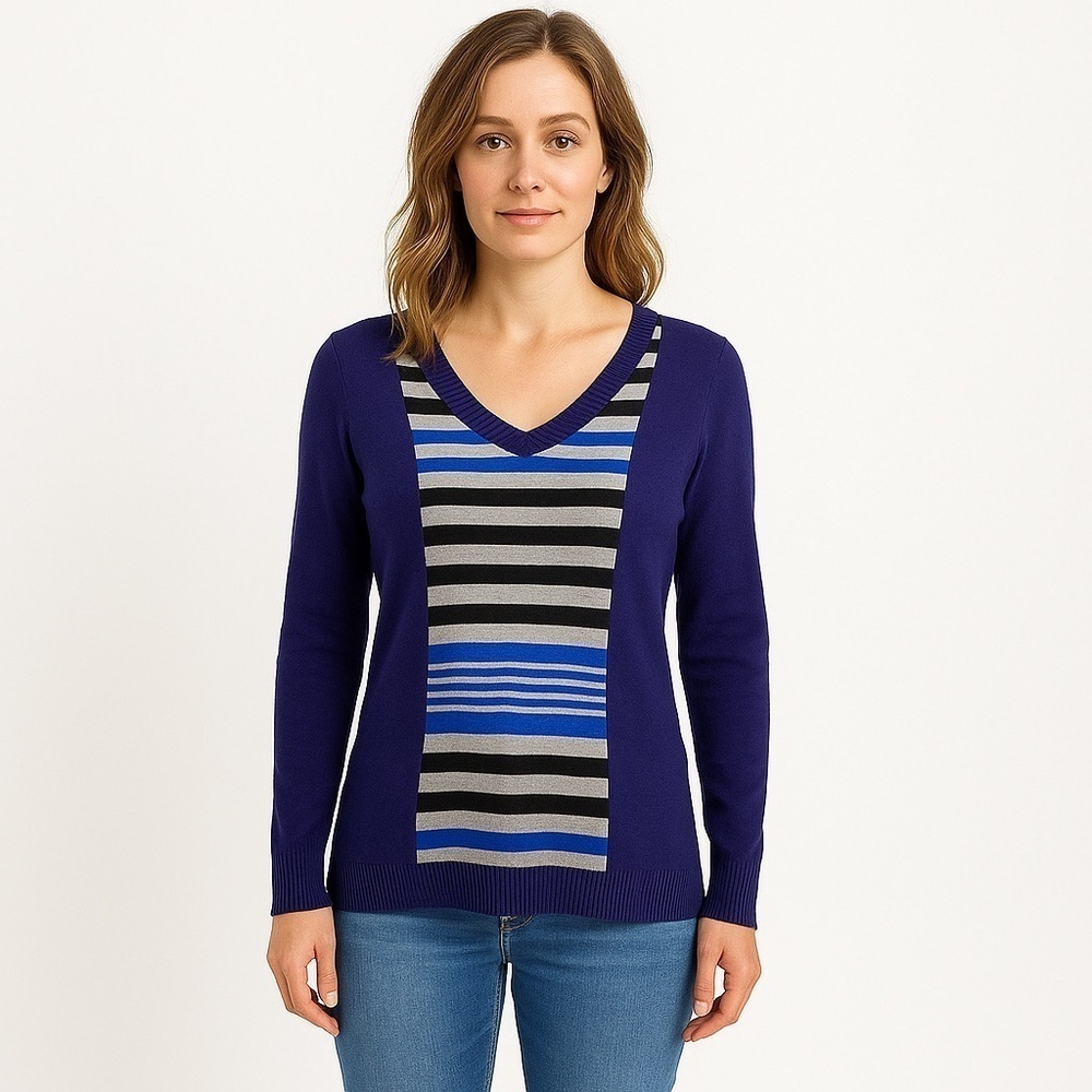 41 hawthorn Blue Striped Sweater, S